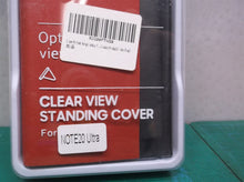 Red clear view standing cover phone case for samsung galaxy note 20note 20 ultra