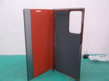 Red clear view standing cover phone case for samsung galaxy note 20note 20 ultra