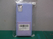 For Samsung Galaxy A51 5G 2020 6.5" Liquid Card Slot Soft Cover Shell L Purple