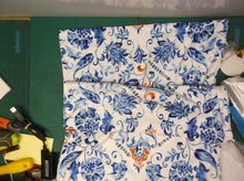 17x17 square pillow cover with floral pattern