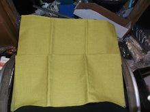set of 2 green pillowcases 21 x 21
