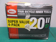 Bell Standard Schrader Valve Bicycle Inner Tube, 20" x 1.75-2.25", 4-Pack