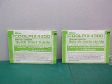 nikon coolpix 4300 quick start guide english & spanish only
