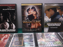 LOT OF 7 CD & DVDS Million Dollar Baby, Walk the Line, Brokeback Mountain