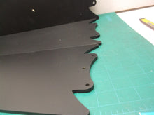3 black fan blades one has a chip for a Harbor Breeze Devonshire 60-in White