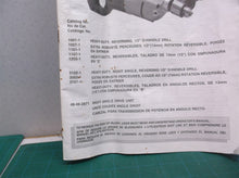 MANUAL ONLY FOR Milwaukee 1001-1 1007-1 1101-1 1107-1 1250-1 3102-13002-1 DRILLS