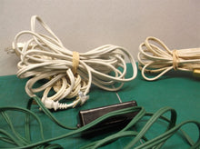 lot of 6 light duty multi outlet extension cords