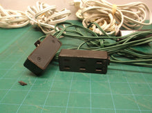 lot of 6 light duty multi outlet extension cords