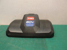 Top trim with logo fits a Toro 39909 60V Cordless Power Shovel