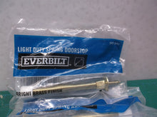 (3)Everbilt 3" Bright Brass & Satin Nickel Light Duty Spring Door Stop 245542