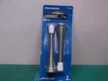 4 in. Satin Nickel Long Spring Door Stop (2-Pack) 510778