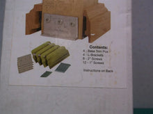 Newel Attachment Kit 5 in. Unfinished Red Oak Box
