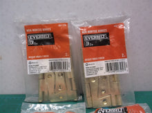 Lot of 4 452539 Everbilt 3 in. Bright Brass Non-Mortise Hinge (2-Pack)