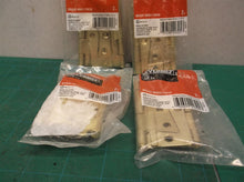 Lot of 4 452539 Everbilt 3 in. Bright Brass Non-Mortise Hinge (2-Pack)