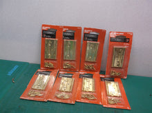 Lot of 8 Everbilt 204314 2-1/2 in. Bright Brass Non-Mortise Hinges (2-Pack)