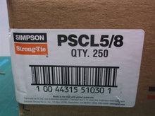 250 pcs. Simpson Strong-Tie PSCL 5/8 20-Gauge Galvanized Panel Sheathing Clip