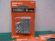 Lot of 13 everbilt 649155 1-1/2 in. Zinc-Plated Narrow Utility Hinge (2-Pack)