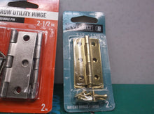 Lot of 3 everbilt hinges 1 1000020916 & 1 1006633587 &1 207079
