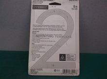 Everbilt 6 in. Matte Black Aluminum Floating or Flat Modern House Number 2
