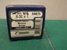 46 Slotted Round Machine Screws Stainless Steel 8-32x1 No 04875 MF