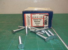(57) 12-24 X 1-1/2" SLOTTED FLAT HEAD MACHINE SCREWS ZINC