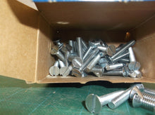 (57) 12-24 X 1-1/2" SLOTTED FLAT HEAD MACHINE SCREWS ZINC