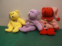Lot of 3 bean filled bears