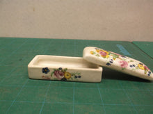 1-1/2 x 3-1/4 Ceramic Flowered Box Made in China
