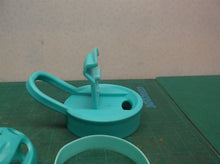 Lid & Accessories Off BAND-IT 25oz Shaker Sports Bottle ~Teal~
