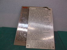gas safety lighting pilot instruction Plates