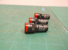 lot of 3 16mm Red LED Indicator Signal Light AD16-16C