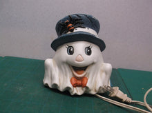 Ceramic Happy Ghost Halloween Night Light Table Top 5 x 5.5