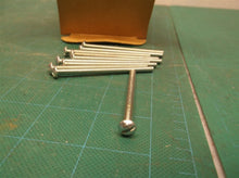 Round Head Zinc Steel Slotted Machine Screw 8-32 x 2.50" Length 83 Pcs