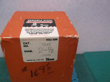 Morse 2 1/2" Bi-Metal Hole Saw no drill bit TA40 Made USA "The Real McCoy