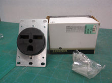 Leviton Black 2P 3W Flush Grounding Receptacle 30A 250V