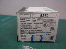 Leviton Black 2P 3W Flush Grounding Receptacle 30A 250V