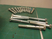 MF 7/16"-14 x 3" Zinc Plated Grade 5 Steel Coarse Thread Hex Cap Screws 18PK