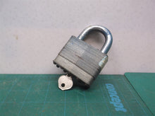 Vintage Master Lock No 15 Big Heavy Hardened Padlock w/ 1 Key