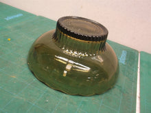EO Brody Co. Smoke Glass Bowl Scalloped Edges Made in USA
