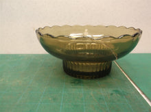 EO Brody Co. Smoke Glass Bowl Scalloped Edges Made in USA