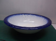 Antique 1890 England Ironstone Cobalt Blue Bowl 15" for/from Pitcher Set