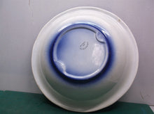 Antique 1890 England Ironstone Cobalt Blue Bowl 15" for/from Pitcher Set