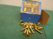 (150) #8-32 x 3/4" Brass Machine Screws Slotted Flat Head Fine Thread Bolts