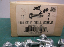 (200) #14 x 3/4" HWH ZINC PLATED SELF-DRILLING SCREWS