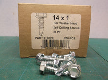 (250) #14 x 1" HWH ZINC PLATED SELF-DRILLING SCREWS