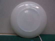 VINTAGE FIRE KING Oven Ware Saucer Plate Blue Flower Bonnie Floral White USA 6"