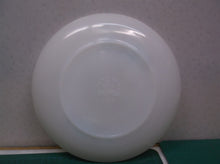VINTAGE FIRE KING Oven Ware Saucer Plate Blue Flower Bonnie Floral White USA 6"