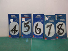 4-5-6-7-8 HAGER 3-1/2" HOUSE NUMBERS, BLACK HAMMERED PLASTIC