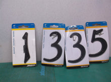 Hillman 4-Inch Nail-On Black Aluminum/Plastic House Numbers 1-3-3-5