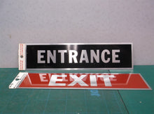 Hy-Ko Products Self-Adhesive "Exit" & "Entrance" Sign 2" x 8"